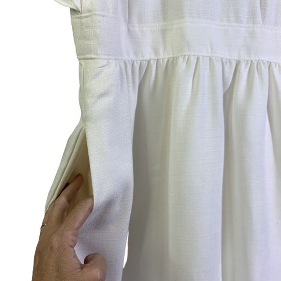 EXPRESS x LADYGANG White Ruffle Mini Dress -‎ NWT - Picture 7 of 16